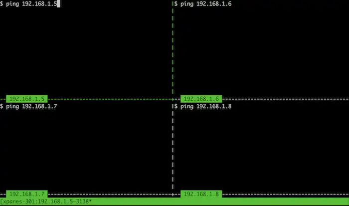 tmux-xpanes - Ultimate terminal divider powered by tmux